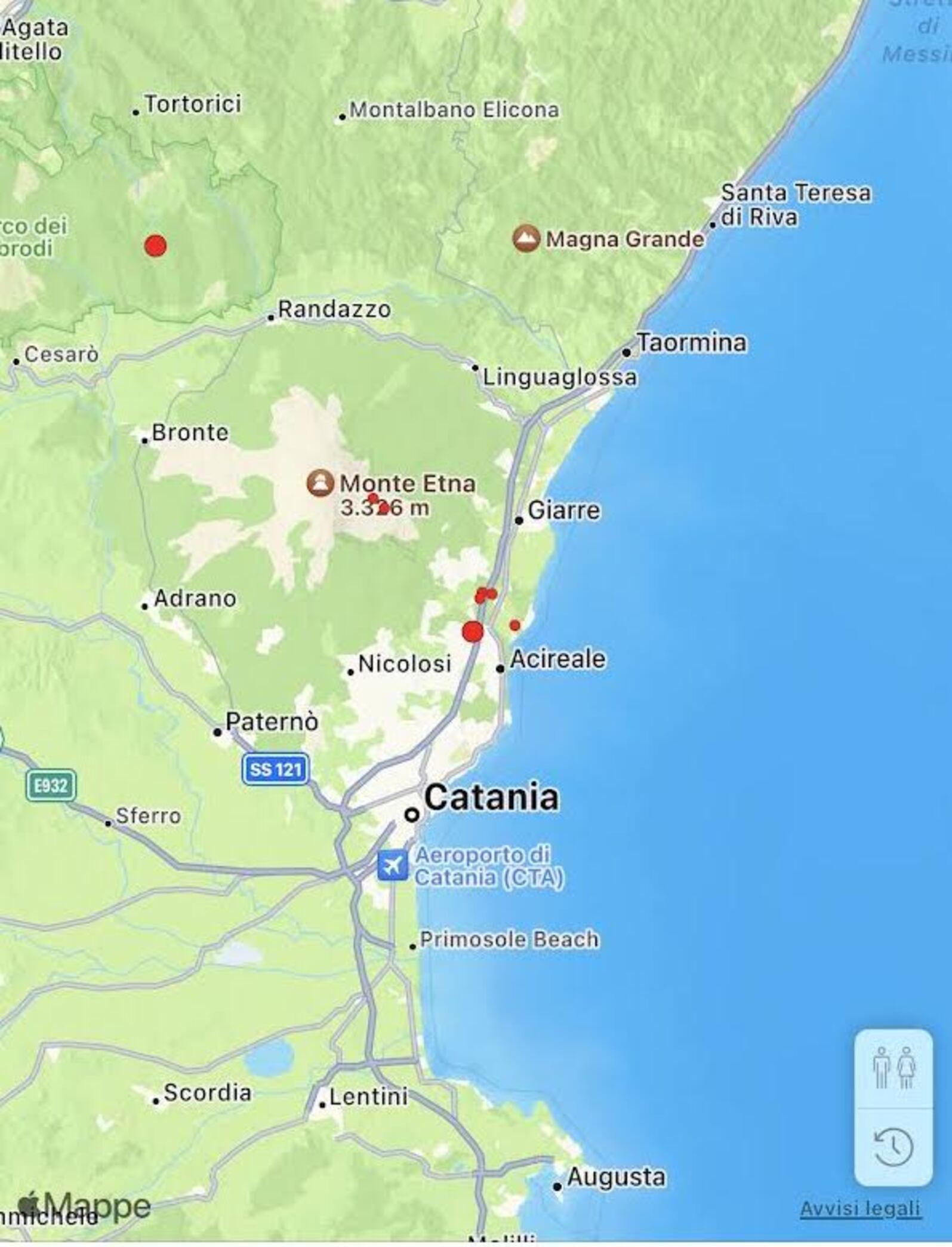 Terremoto Sciame Sismico Nella Notte Tra Catania E Messina