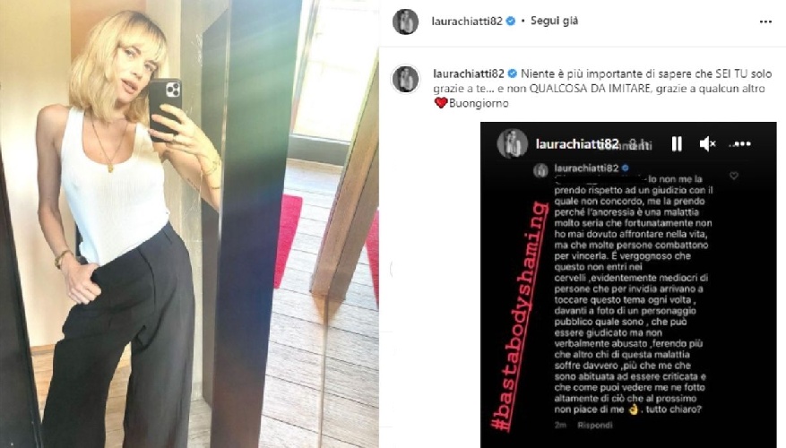 Laura Chiatti Dimagrita, Vittima Di Body Shaming Sui Social