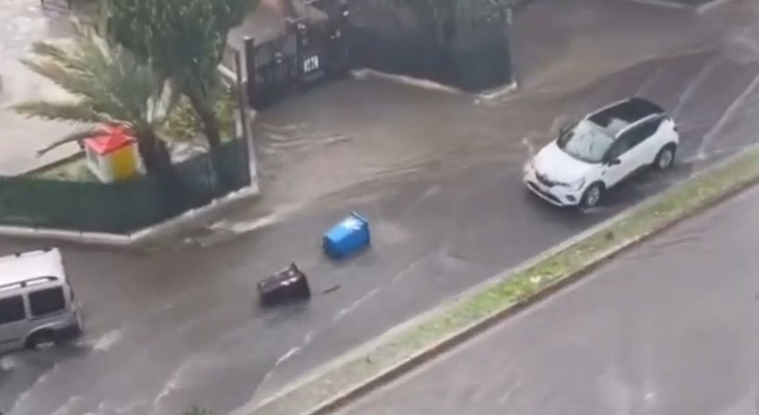 Nubifragio Siracusa: Cassonetti Trascinati Via, Crolla Un Muro FOTO | VIDEO